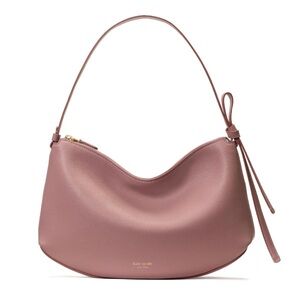 New Kate Spade Pink Loop Pebbled Shoulder Bag